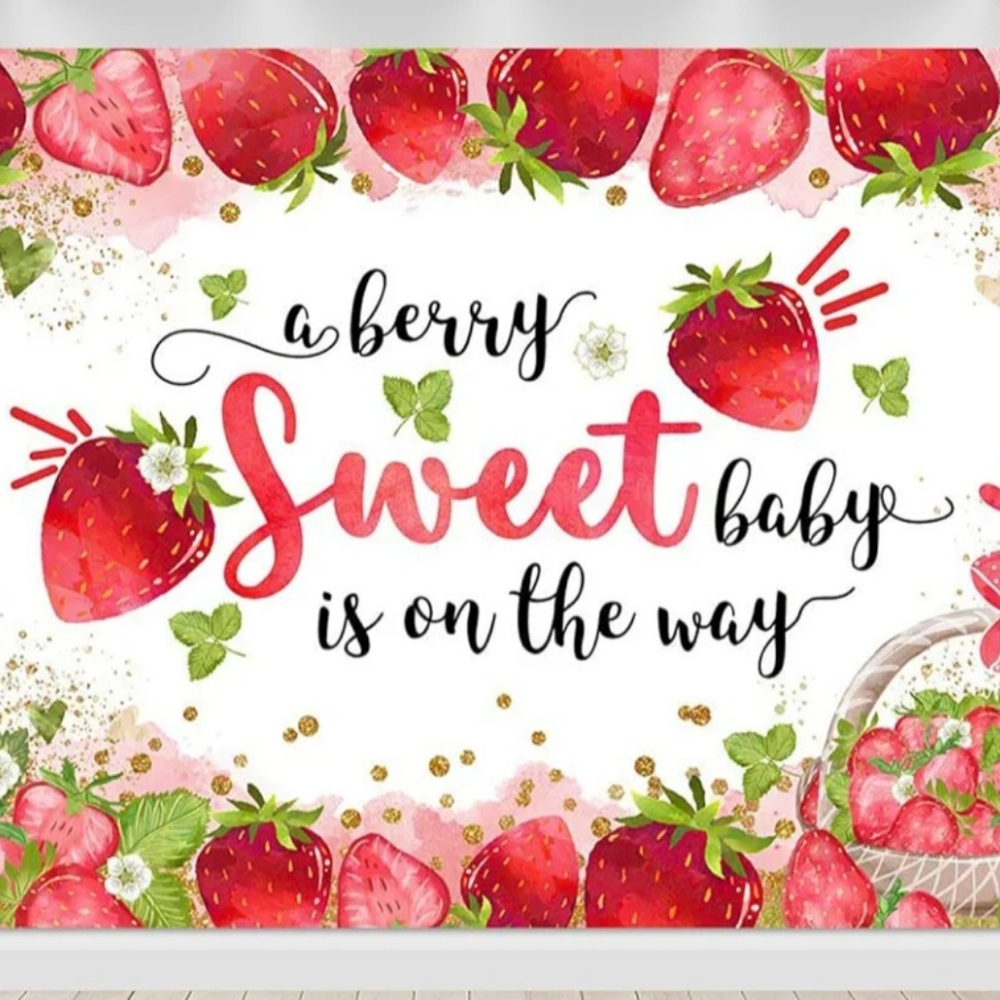 Strawberry-Themed Kids Wall Art